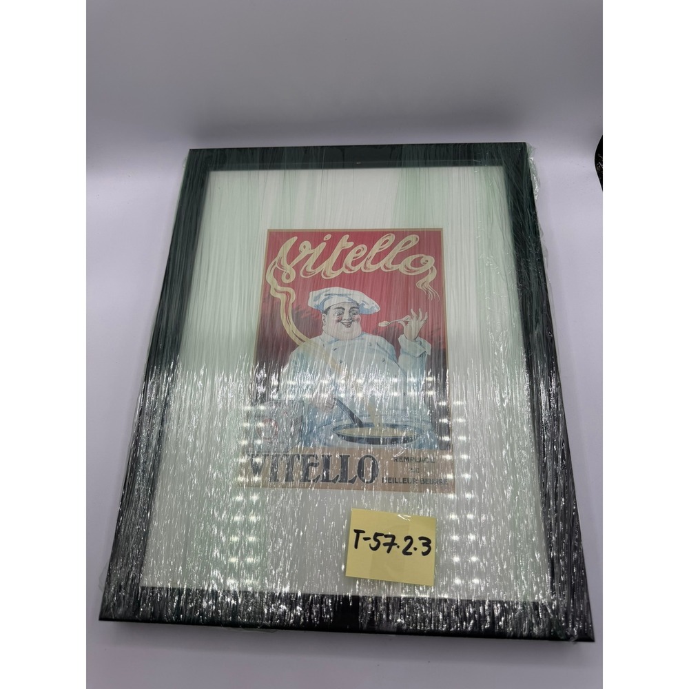 Vintage Vitello Margarine Leonetto Cappiello Framed Art Print 11x14 Chef 1999 - Picture 11 of 11